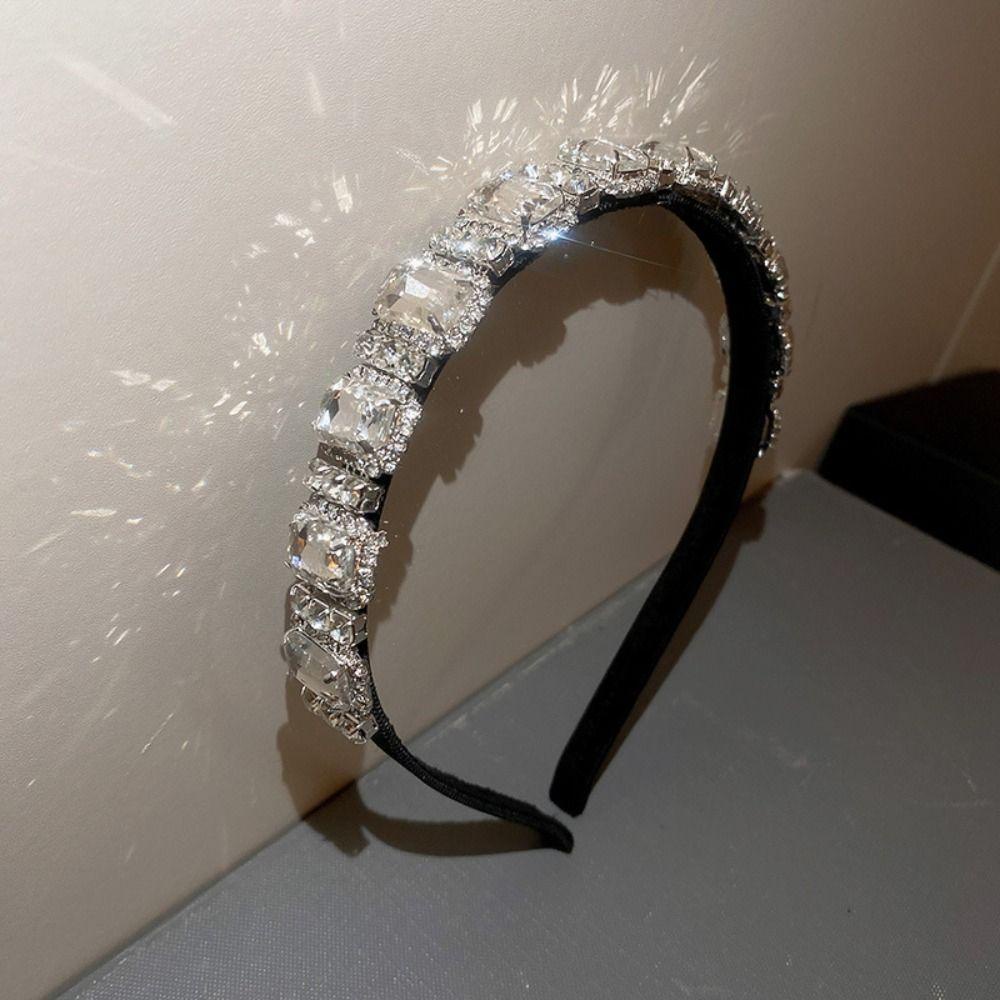 Băng Đô Cài Tóc Bản Rộng Bằng Hợp Kim Phong Cách Hàn Quốc Cổ Điển Thanh Lịch Dành Cho Nữ