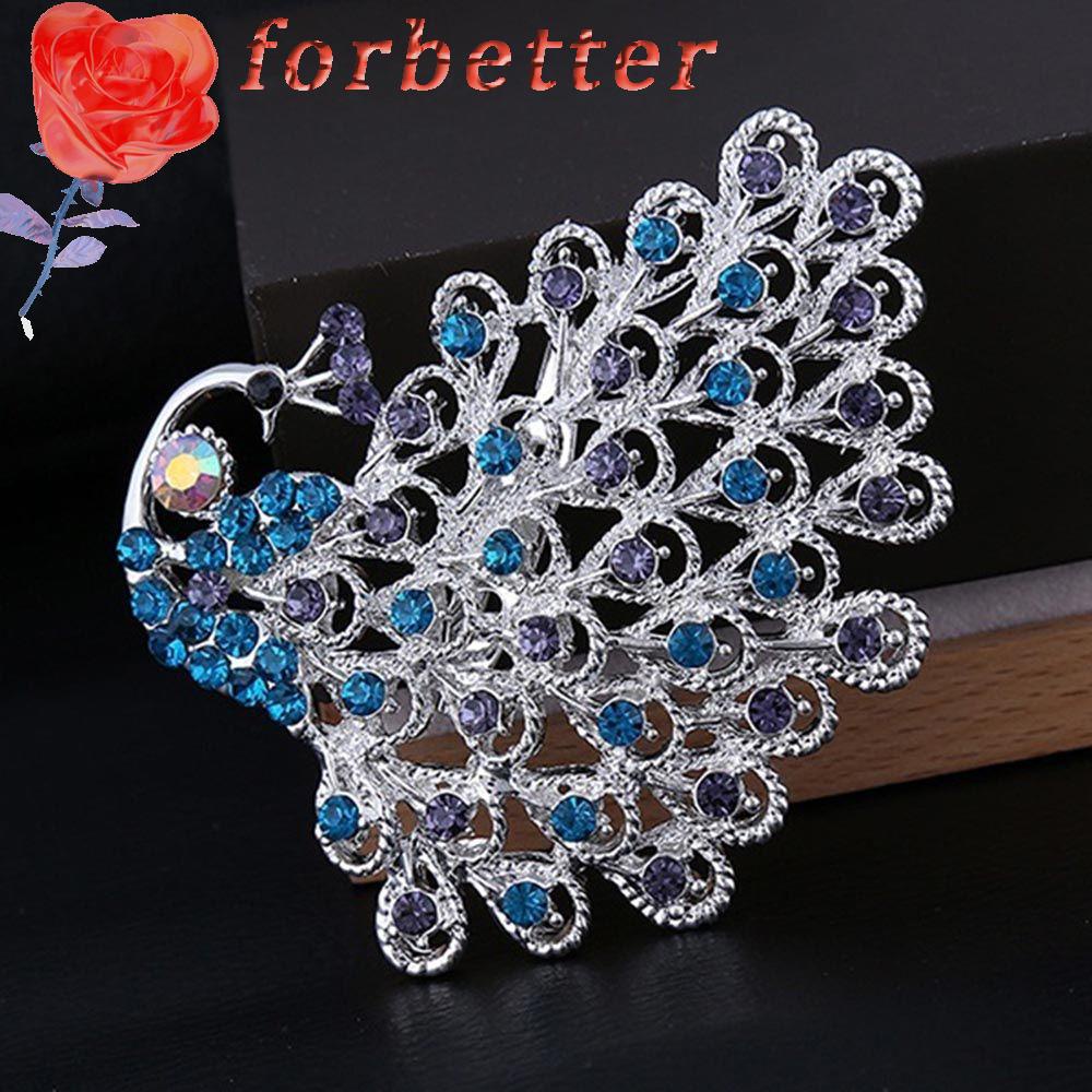 Ghim cài trang phục thiết kế hình động vật đính pha lê sang trọng