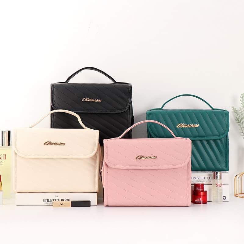 Túi xách đựng đồ trang điểm , túi đựng mỹ phẩm du lịch chống nước nhiều ngăn gấp gọn