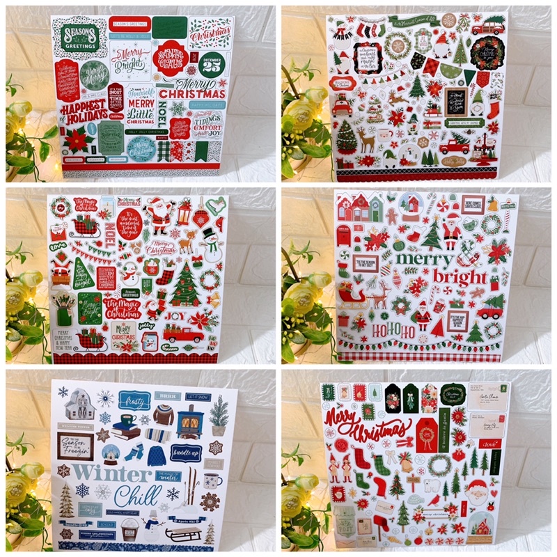 Lẻ sticker, tag, card chủ đề Noel (Giáng sinh) mới nhất