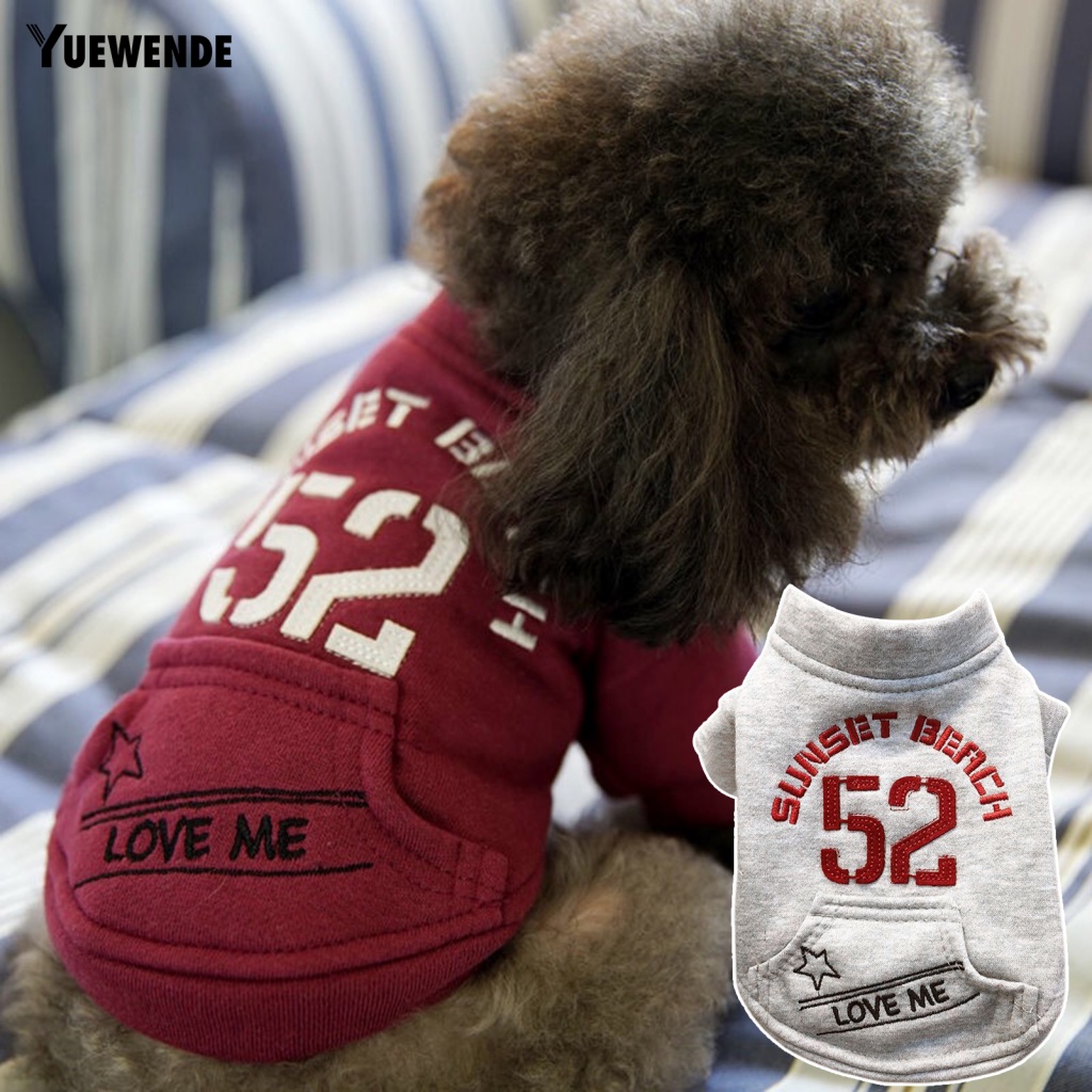 [Yue.z] Áo Khoác Hai Chân Bằng Vải Lông Thoải Mái Chống Cắn Dành Cho Chó Mèo