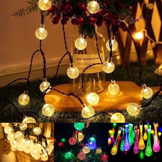    Có sẵn  Dây đèn led trang trí bi bọt led cherry 9m vàng và đủ màu - đèn pha lê bi giọt nước trang trí noel và Tết 