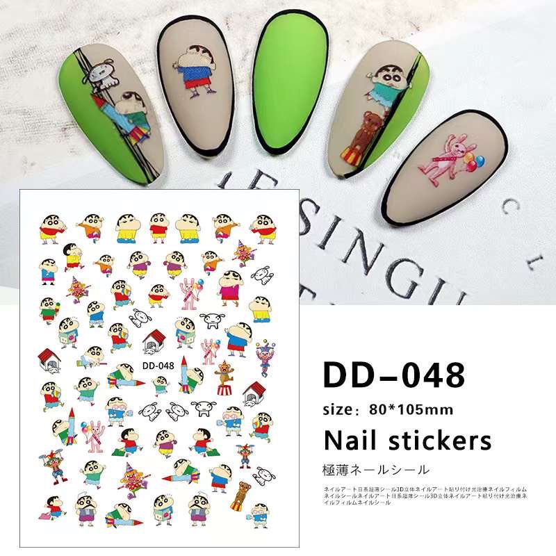 STICKER GẤU HOẠT HÌNH TRANG TRÍ NAIL MÃ MỚI