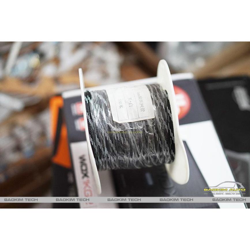 Gen  xác rắn bọc ngoài dây điện 12mm, màu đen sọc xám, loại dày