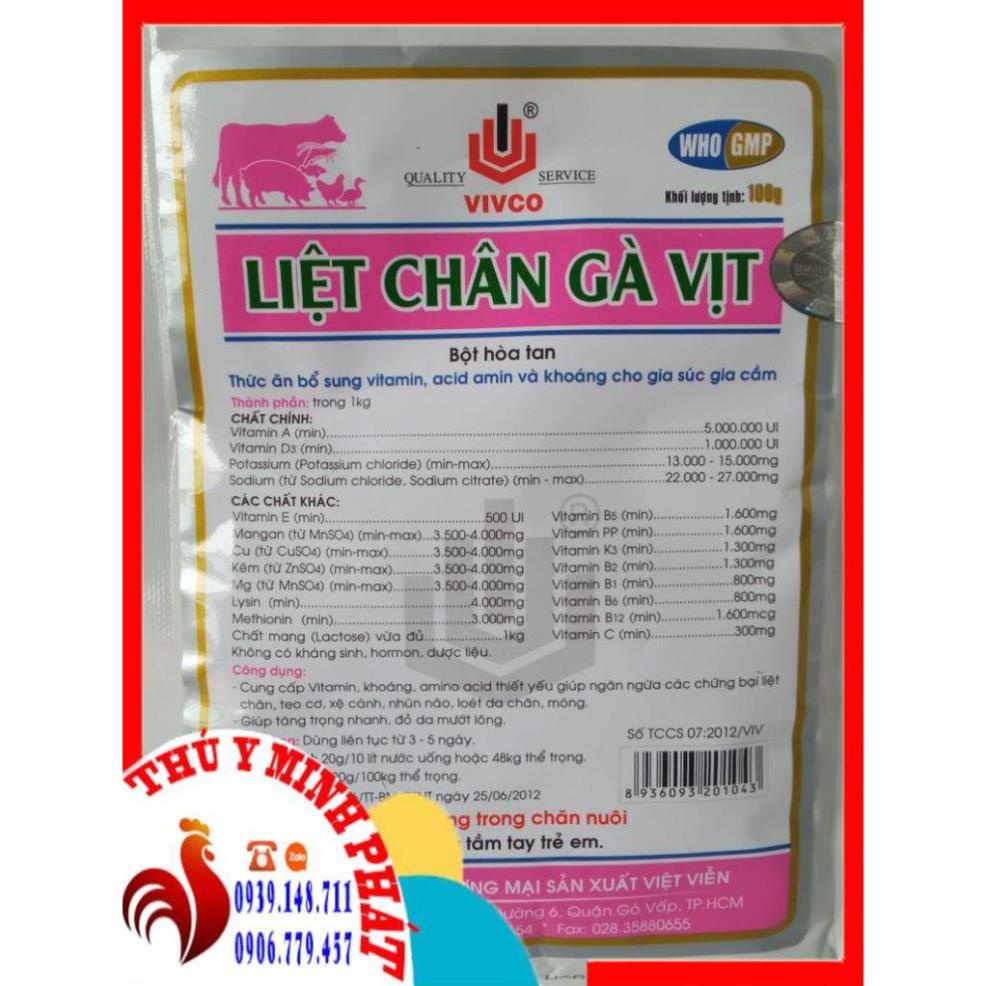 LIỆT CHÂN GÀ VỊT gói 100g