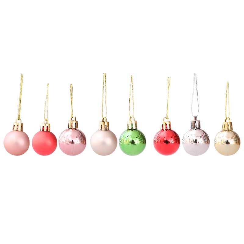 Hộp 24 Trái Châu Trang Trí Cây Thông Noel