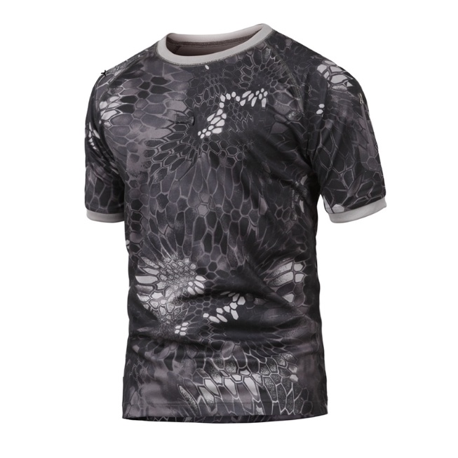 Áo thun cổ tròn chiến thuật_dã ngoại_sinh tồn