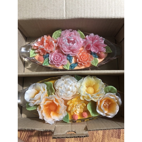 Nến hoa - Nến bơ - Nến organic - Nến thủ công không khói