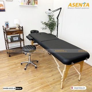 Giường gấp Vali chân gỗ Di Động, giường vali nối mi, phun xăm, tattoo
