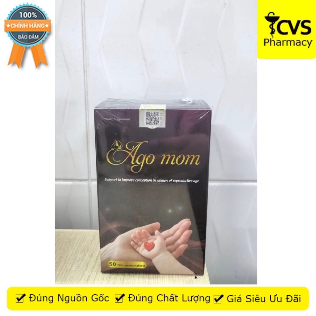 Ago Mom (50 Viên) hỗ trợ bổ sung dưỡng chất cần thiết cho cơ thể - CVS Pharmacy