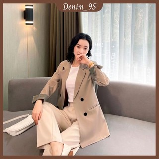 Áo blazer tay kẻ