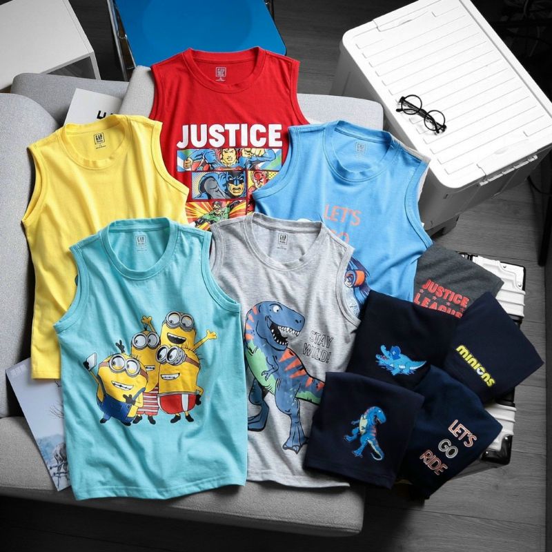 bộ ba lỗ bé trai Gap . bộ sát nách cho bé. cotton vnxk