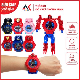 Đồng Hồ Biến Hình Các Nhân Vật Siêu Anh Hùng Venger / Elsa Đeo Tay Cho Bé Trai/ Bé Gái