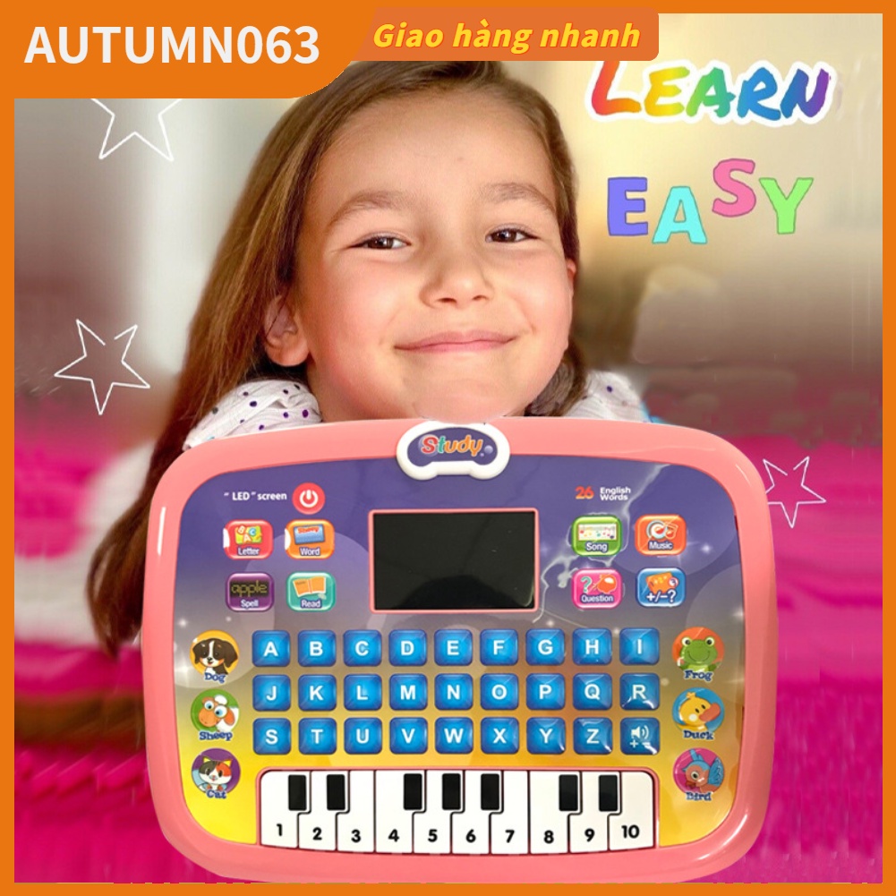 Máy tính bảng Kids Talking Giáo dục sớm cho trẻ mới biết đi Bàn học Smarty 8 chế độ tiếng Anh Autumn063