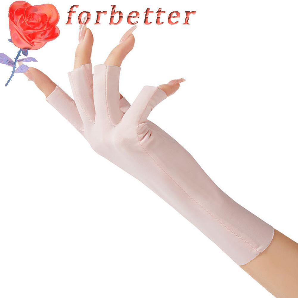 Găng Tay Hở Ngón Chống Nắng Thoáng Khí Thoải Mái Màu Sắc Đơn Giản