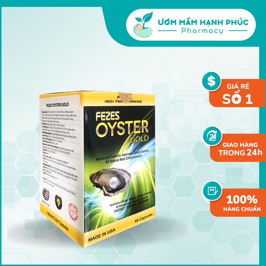 Hàu fezes oyster gold- Thực phẩm bảo vệ sức khoẻ