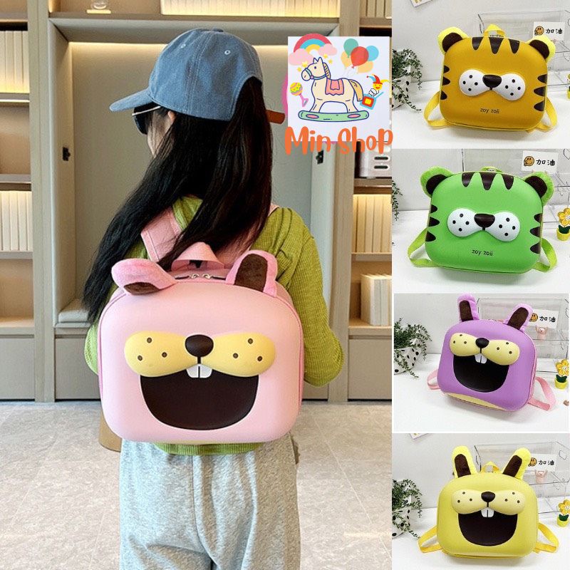 Balo đi học, cặp sách mẫu giáo mầm non cho bé trai bé gái balo Zoyzoii chống nước Min shop Kids