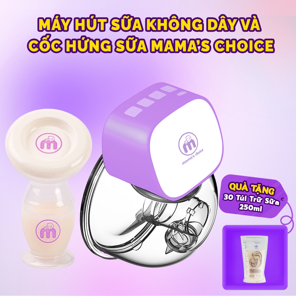 Máy Hút Sữa Không Dây và Cốc Hứng Sữa Mama’s Choice, Combo Hút Sữa Rảnh Tay, Tiện Lợi Giá Tốt Mẹ Nào Cũng Phải Có