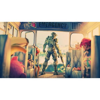 Poster game Halo phong cách retro