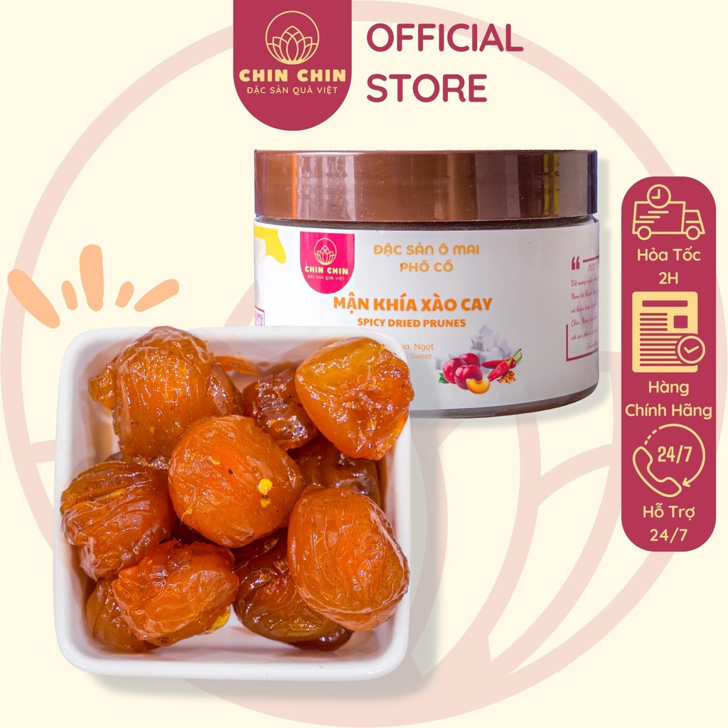 Ô MAI MẬN XÀO CAY CHIN CHIN TÚI, HỘP 100G - 250G VỊ CHUA NGỌT CAY ĐẶC SẢN HÀ NỘI
