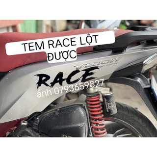 TEM "RACE" DÁN ỐP SƯỜN XE MÁY