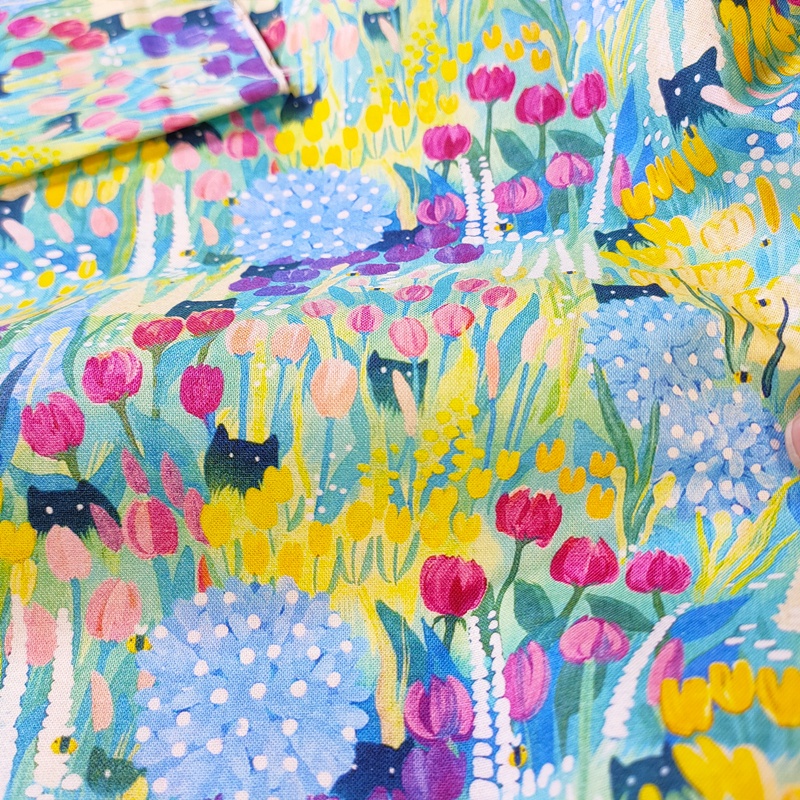 Vải 100% Cotton Chất Lượng Cao Họa Tiết Hoạt Hình Đáng Yêu