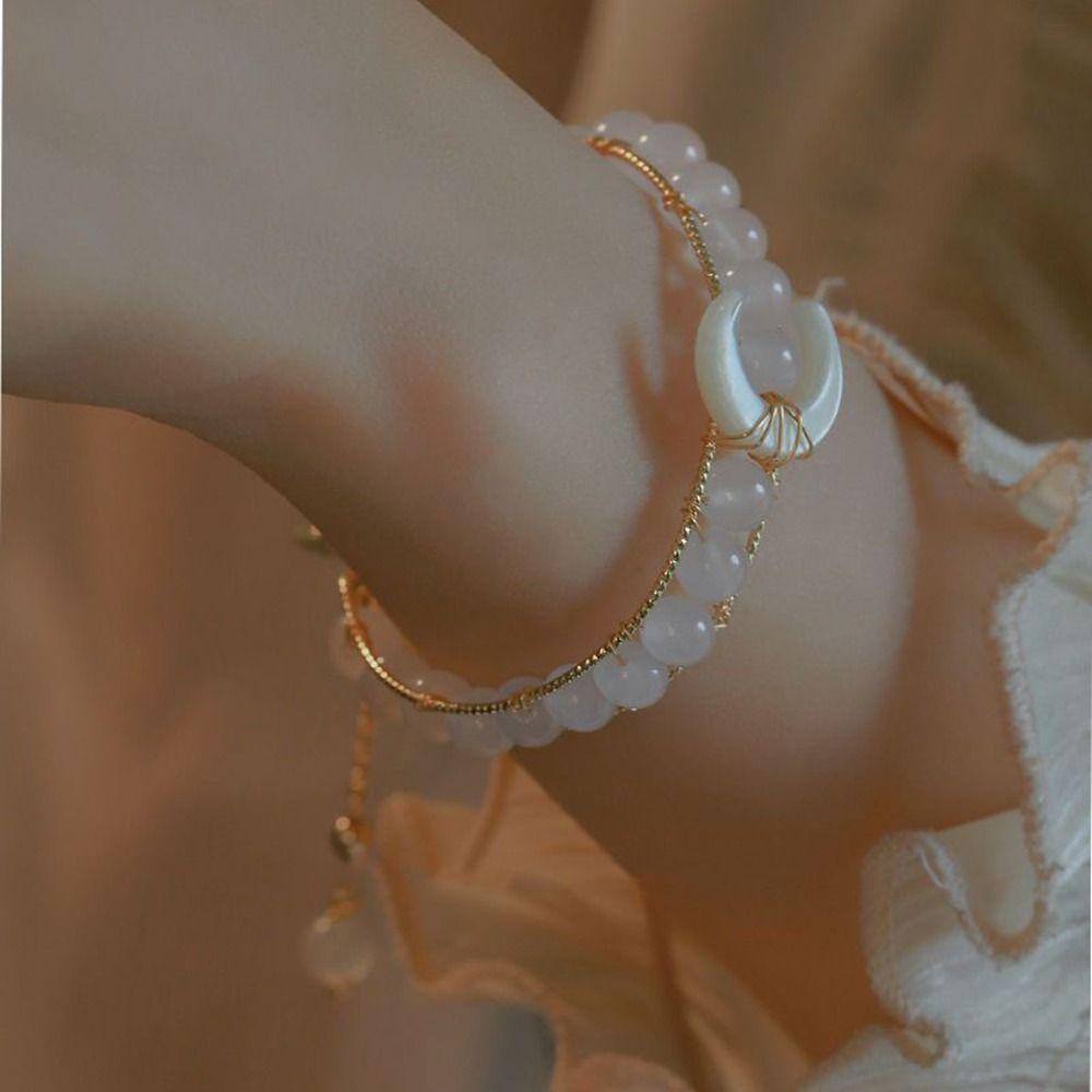 FORBETTER Vòng Đeo Tay Họa Tiết Bướm Phong Cách Trung Hoa Cổ Điển Thời Trang