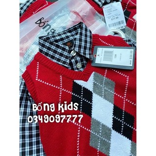 Set 3 Món Bé Trai Gile Len Đỏ Dockers