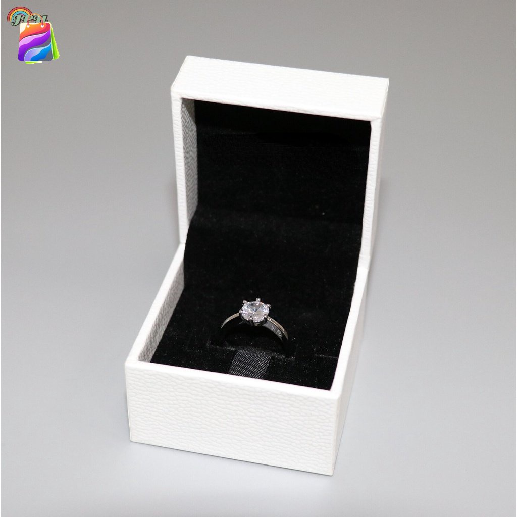 Nhẫn Hứa Có Hộp Nhẫn Kim Cương Nhẫn Pandora Hộp Đính Hôn Nhẫn Cưới Có Thể Điều Chỉnh Lời Hứa Nhẫn CR