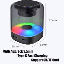 Loa Bluetooth Mini E3052 Có Đèn Led RGB Siêu Đẹp- Loa Trong Suốt- Bảo Hành 12 Tháng