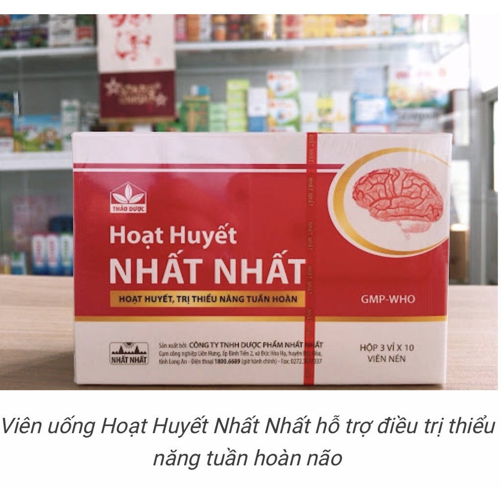 Hoạt huyết dưỡng não NHất Nhất tặng kèm 1 lọ Dầu Xoa tinh dầu