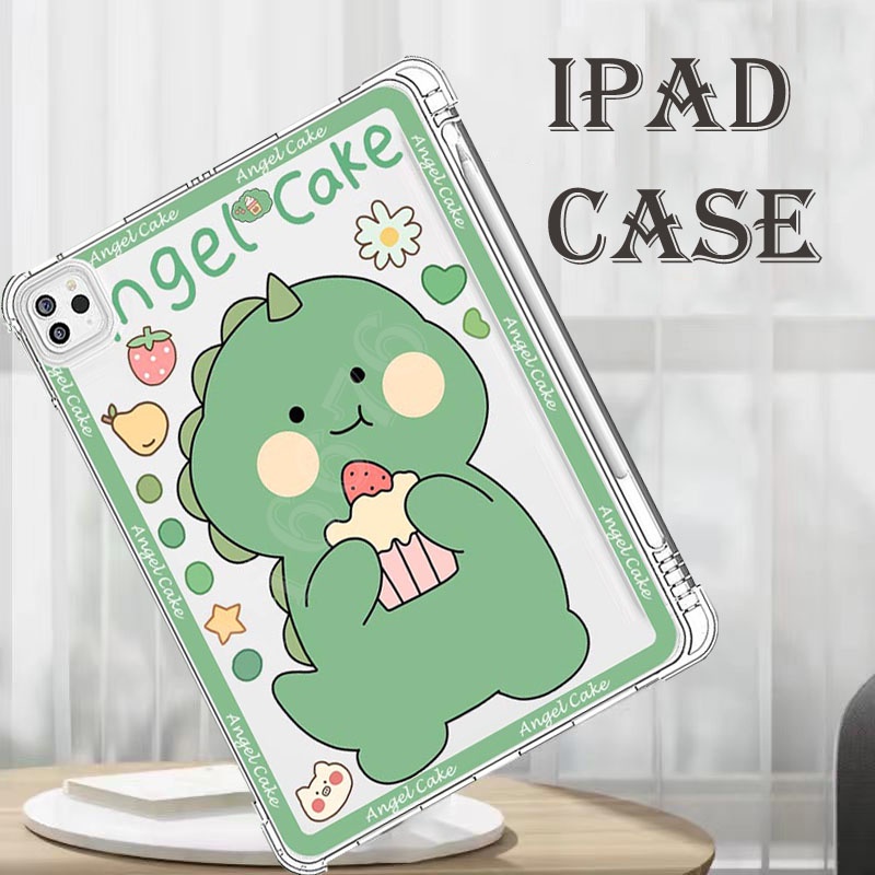 Ốp Máy Tính Bảng TPU Có Khe Đựng Bút Cho iPad gen 9 / gen7 / gen8 / 10.2 Air / 5 Air4 / Air 1 / 2 9.7 / MiNi 1 / 2 / 3 / 4 / 5 / 6 Pro11 / 12.9