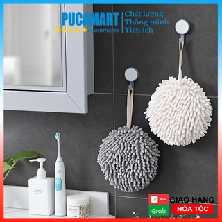 Khăn Lau Tay San Hô Tròn PUCA Mềm Mịn Thấm Hút Cực Tốt, Khăn Lau Tay Nhà Bếp, Nhà Tắm