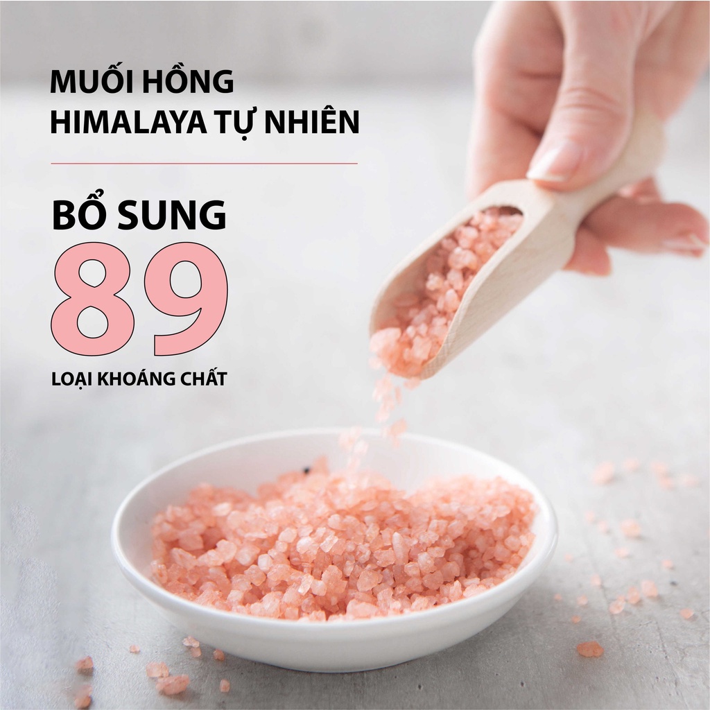 Tẩy tế bào chết muối hồng MILAGANICS 89 loại khoáng chất trắng sáng da, giảm tế bào chết cho body 250g/hộp | BigBuy360 - bigbuy360.vn