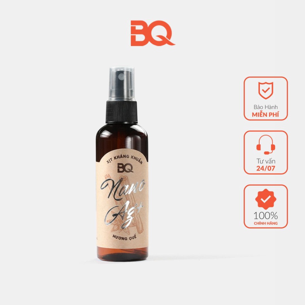 Chai xịt kháng khuẩn giày dép Nano Bạc mini BQ