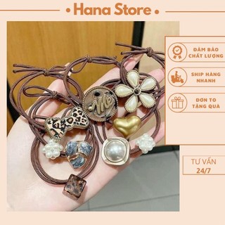 Dây buộc tóc, dây cột tóc Charm phong cách Hàn Quốc_LAYANA STORE