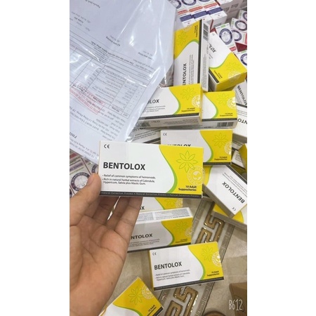 VIÊN ĐẶT TRĨ BENTOLOX SUPPOSITORIES HỘP 10 VIÊN