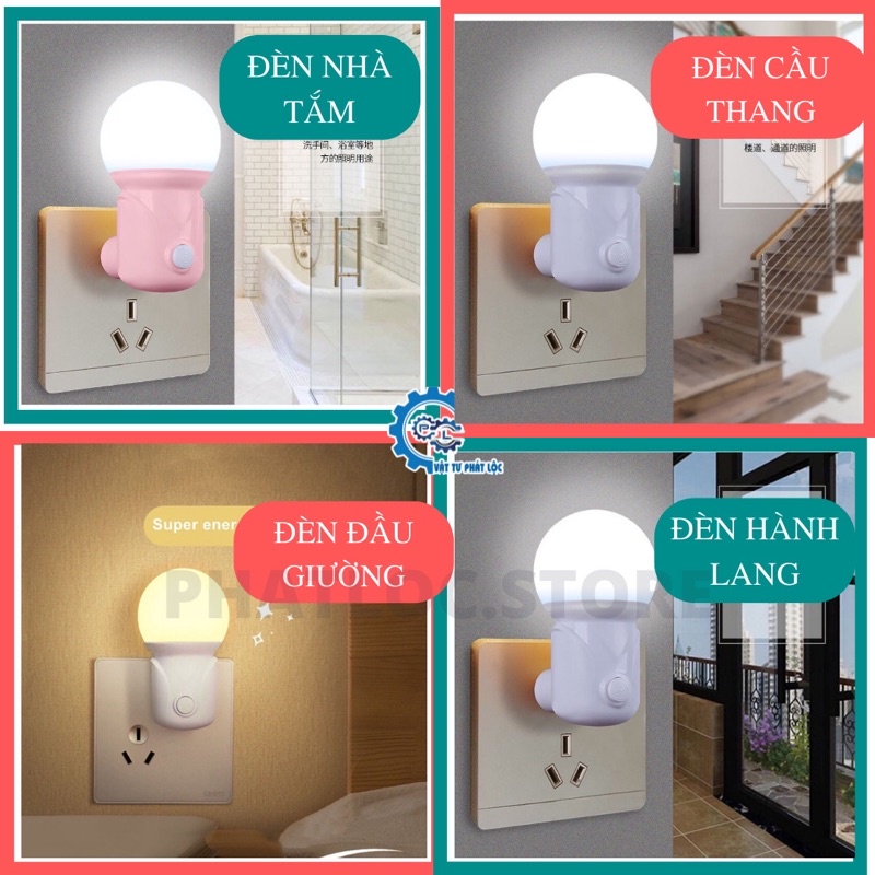 Đèn ngủ bóng LED Tròn có công tắc nhiều màu cho phòng ngủ/phòng khác