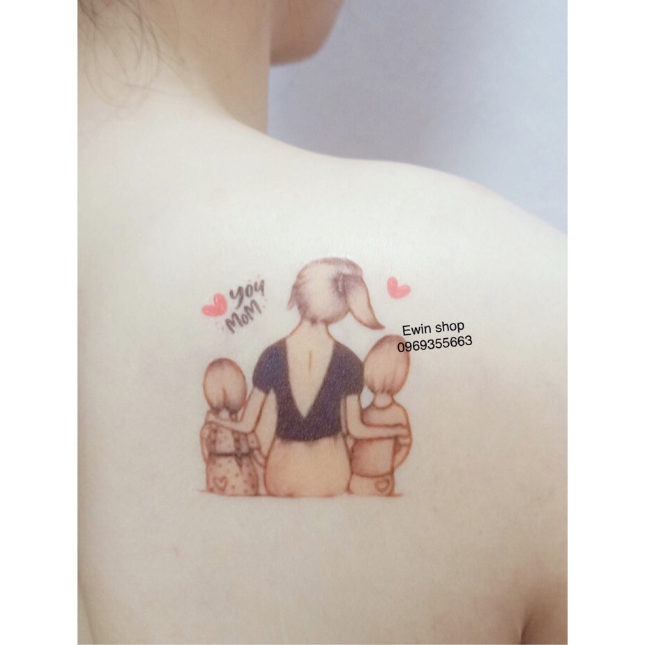 Hình xăm dán Mẹ Con