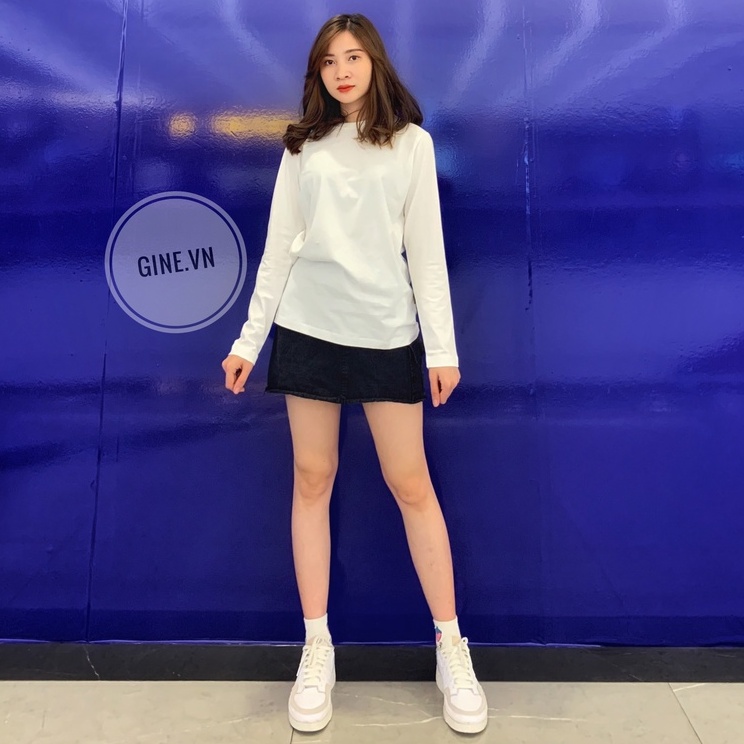 Áo dài tay nữ form rộng Cotton Organic nhiều màu - Áo giữ nhiệt Basic State - Thời trang thu đông