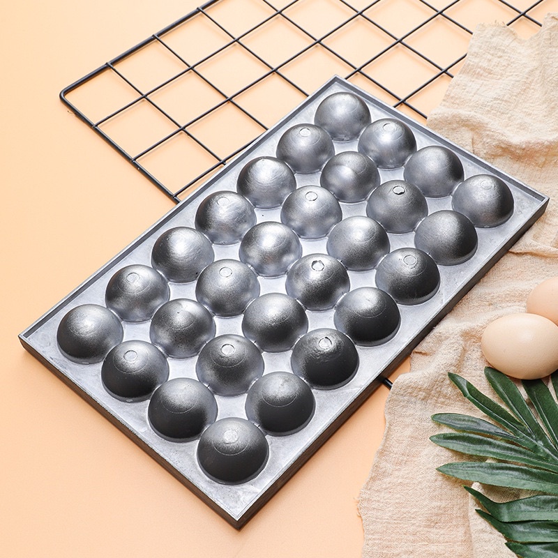 Khuôn làm bánh Takoyaki bằng bếp điện , gas 28 lỗ