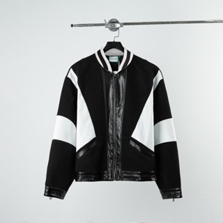 Áo khoác bomber varsity jacket The Bad God Black Rider