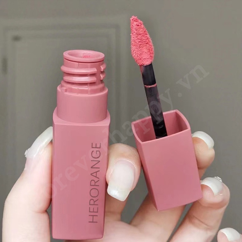 Son Môi Herorange Kết Cấu Lì Dưỡng ẩm Mềm Mại Kháng Nước Lâu Trôi Nội địa Trung