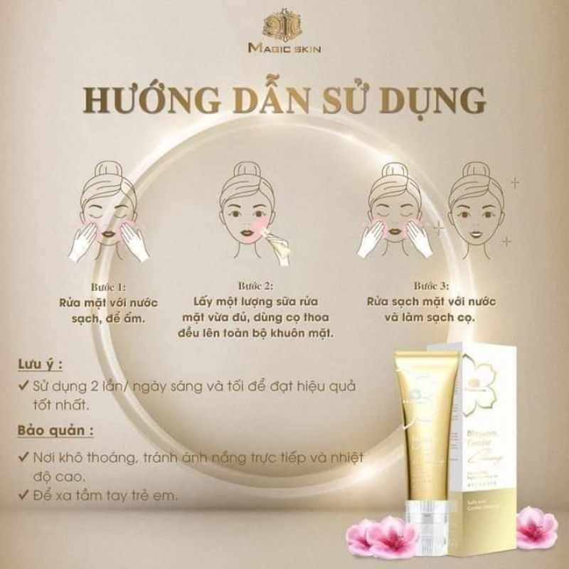 Sữa rửa mặt dịu nhẹ magic skin ngừa mụn dưỡng ẩm cho da