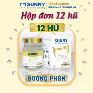 Sunny - 12 hũ -yến khánh hòa chưng sẳn-70ml/hũ
