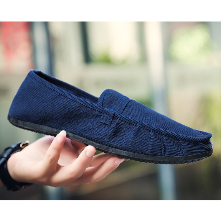 Giày Lười Vải Canvas Phong Cách Hàn Quốc Thời Trang Mùa Thu Cho Nam