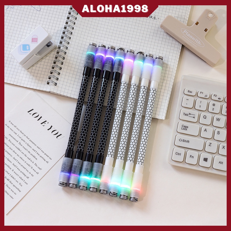 Bút quay nghệ thuật có đèn led PDGAMING full 50 mẫu, pen spinning mod phát sáng cực ngầu thư giãn giảm căng thẳng