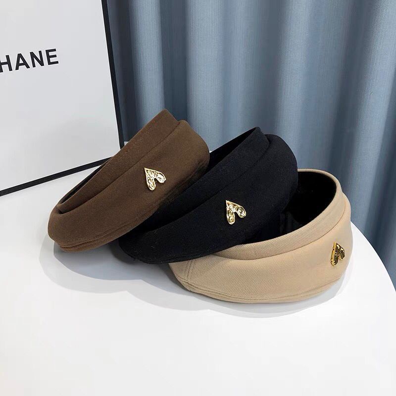 Mũ Nồi Mũ Beret Hình Trái Tim nổi thời trang Vintage phong cách Hàn Quốc
