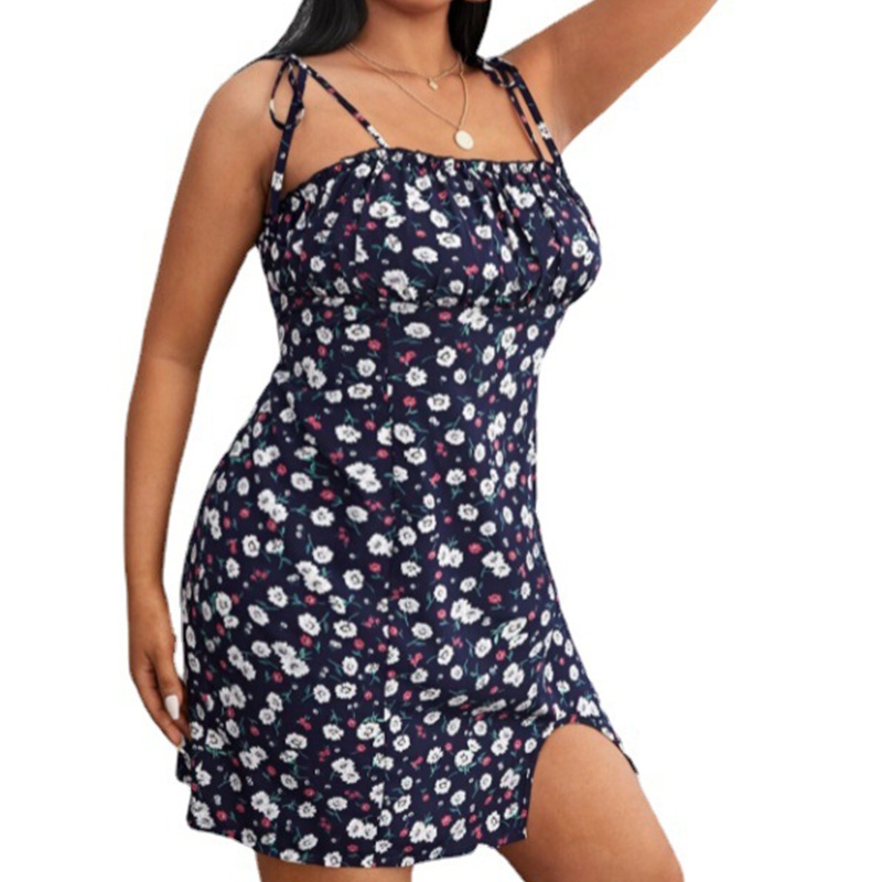 Đầm Mini Hai Dây Hở Vai Gợi Cảm Thời Trang Mùa Hè Cho Nữ