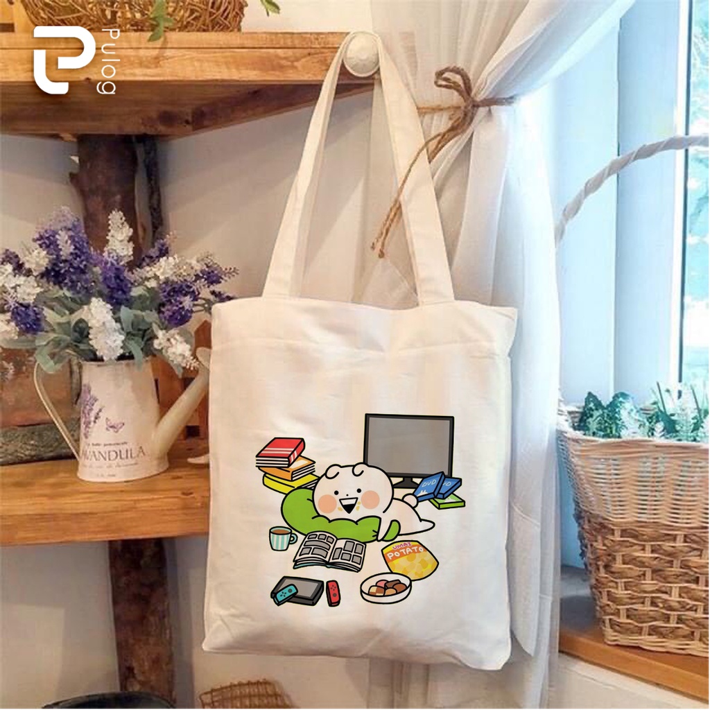 In ấn túi tote vải canvas theo yêu cầu kích thước 38x33cm